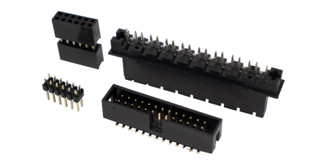 EDAC offers a broad range of box, pin, and socket header connectors in the market. Box headers are widely used for board to board, or wire to board connections. Right angle, vertical and even custom bends are available. The breakaway design allows for separation into smaller units.  Pin Headers mate with socket receptacles, providing a reliable and economical BTB connection.  Available in multiple contact spacing options, in single, two or three row configurations.